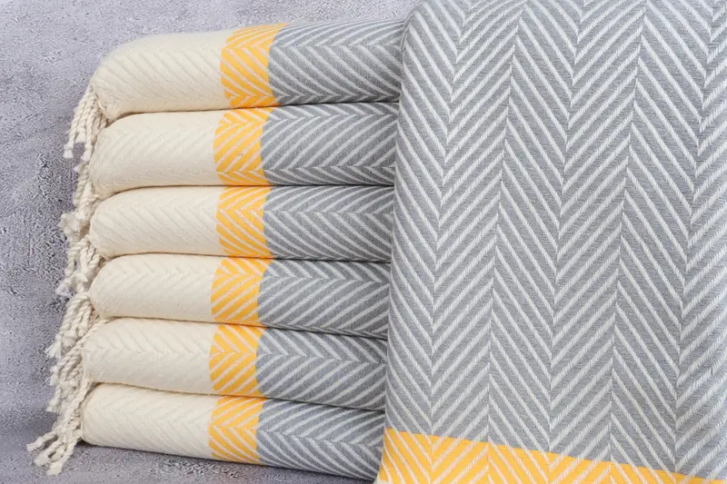 84x38 Cotton Striped Towel, Personalized Towel, Bridesmaid Favors, Organic towel, Beach Theme Bachelorette Party Gifts, Monogrammed Beach Towel - 1