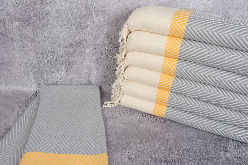 84x38 Cotton Striped Towel, Personalized Towel, Bridesmaid Favors, Organic towel, Beach Theme Bachelorette Party Gifts, Monogrammed Beach Towel - 2