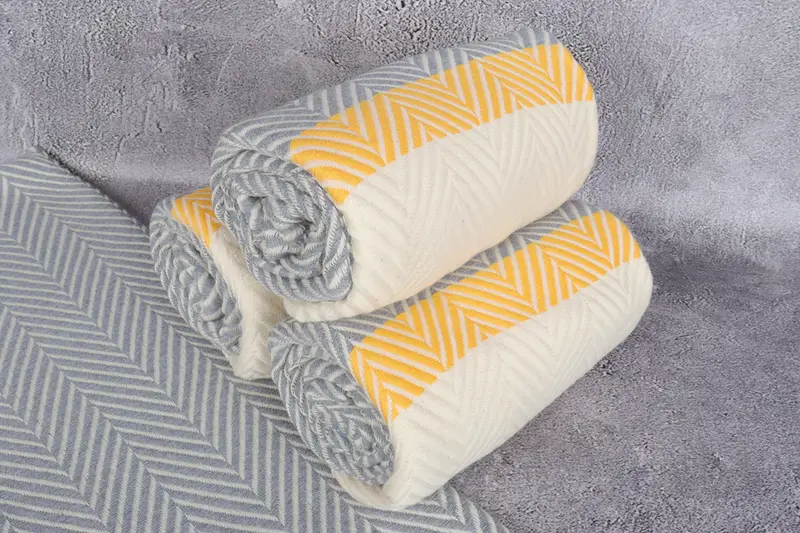 84x38 Cotton Striped Towel, Personalized Towel, Bridesmaid Favors, Organic towel, Beach Theme Bachelorette Party Gifts, Monogrammed Beach Towel - 7