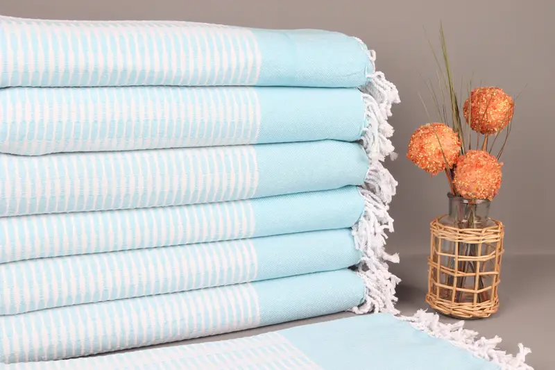 Pool Towels, Bachelorette Party Favors, Custom Beach Towel, Handmade Turkish Towel, Hammam towel, 70x40 Cotton Geometric Towel, Gift For Coworker - 1