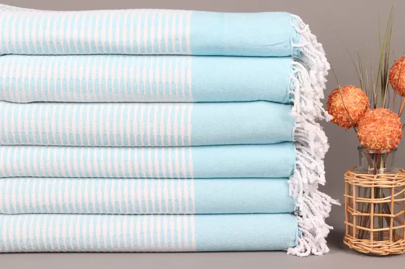 Pool Towels, Bachelorette Party Favors, Custom Beach Towel, Handmade Turkish Towel, Hammam towel, 70x40 Cotton Geometric Towel, Gift For Coworker - 2