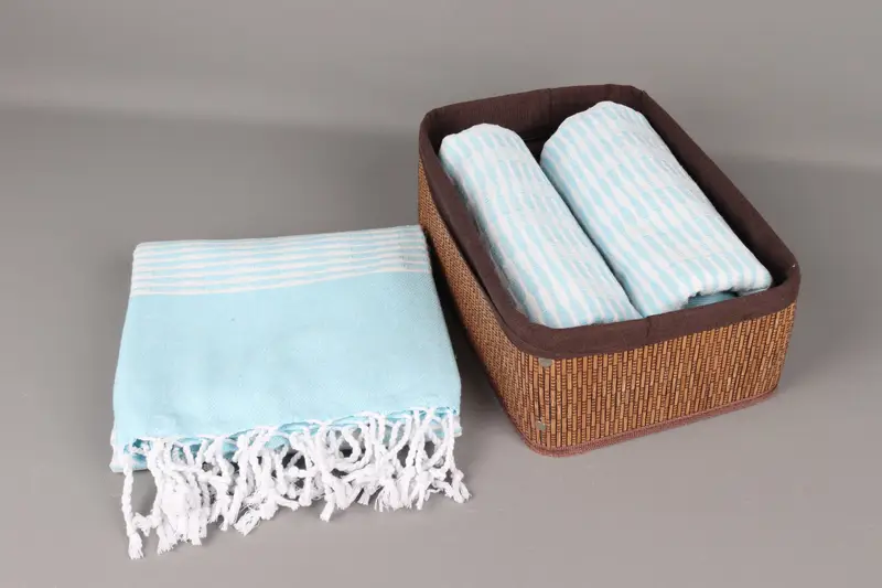 Pool Towels, Bachelorette Party Favors, Custom Beach Towel, Handmade Turkish Towel, Hammam towel, 70x40 Cotton Geometric Towel, Gift For Coworker - 5