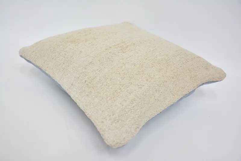 Bed Cushion Cover, Car Cushion, Handmade Kilim Cushion, 14x14 Beige Pillow Cover, Interior Designer Pillow, Antique Pillows, Cushion Cover - 6