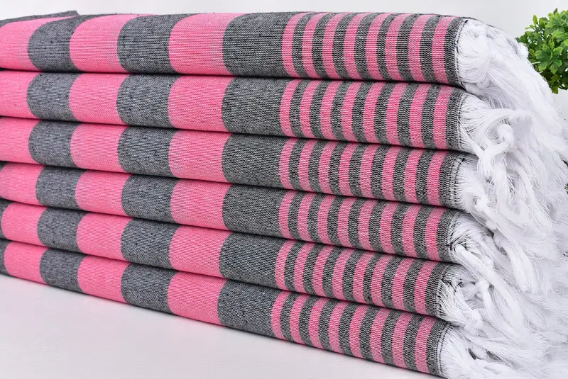 Valentines Day Gift For Her, Welcome Wedding Gift, Turkish Towel USA, 68x36 Cotton Striped Towel, Absorbent Turkish towel, Home Decor Gifts - 3