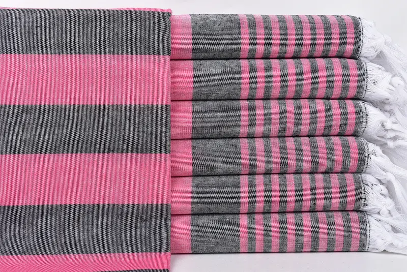 Valentines Day Gift For Her, Welcome Wedding Gift, Turkish Towel USA, 68x36 Cotton Striped Towel, Absorbent Turkish towel, Home Decor Gifts - 1