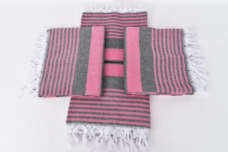 Valentines Day Gift For Her, Welcome Wedding Gift, Turkish Towel USA, 68x36 Cotton Striped Towel, Absorbent Turkish towel, Home Decor Gifts - 6