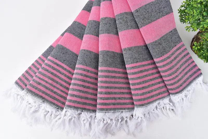 Valentines Day Gift For Her, Welcome Wedding Gift, Turkish Towel USA, 68x36 Cotton Striped Towel, Absorbent Turkish towel, Home Decor Gifts - 4