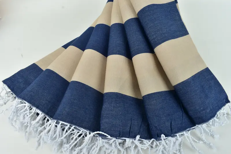 Beach Towel Gift, Beach Towel Personalized, Personalised Gift, Turkish bath towel, 70x40 Cotton Striped Towel, Housewarming Gift, Fouta towel - 4