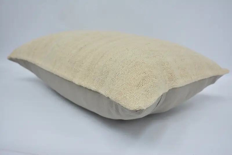 Kilim Cushion Sham, Sustainable Cushion Case, Wholesale Pillow, Turkish Kilim Pillow, Cushion Case, Vintage Kilim Pillow, 16x24 Beige Cushion Cover - 6