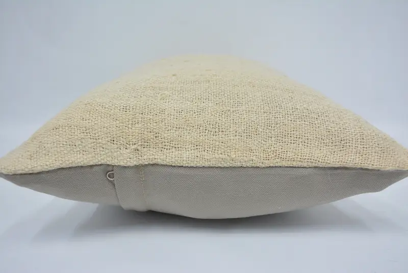 Kilim Cushion Sham, Sustainable Cushion Case, Wholesale Pillow, Turkish Kilim Pillow, Cushion Case, Vintage Kilim Pillow, 16x24 Beige Cushion Cover - 5