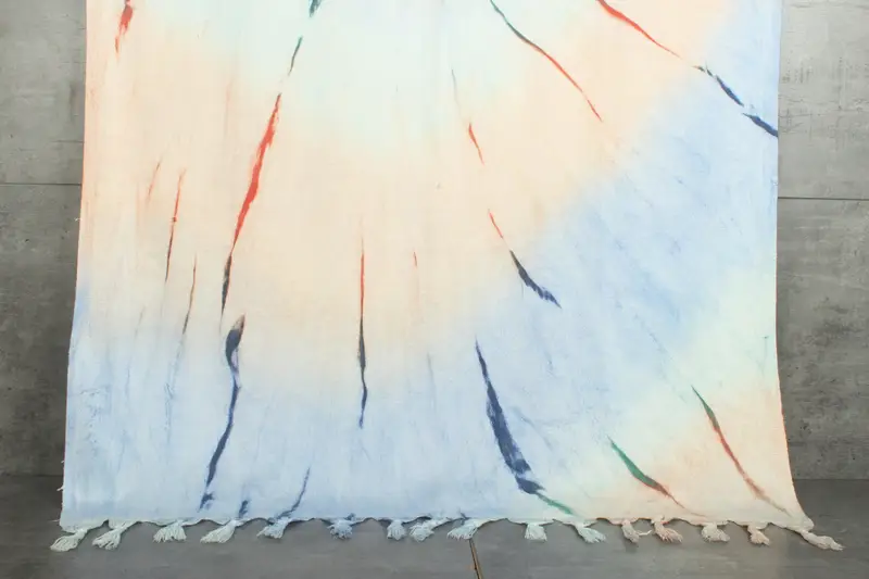 Custom Multi-Color Tie Dye Towel, 40x63 Inches