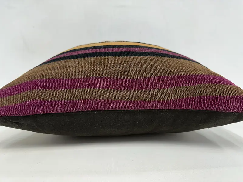 20x20 Beige Cushion Case, Natural Cushion Case, Boho Pillow, Meditation Cushion Case, Vintage Pillow, Pillow, Ethnical Kilim Rug Pillow - 5
