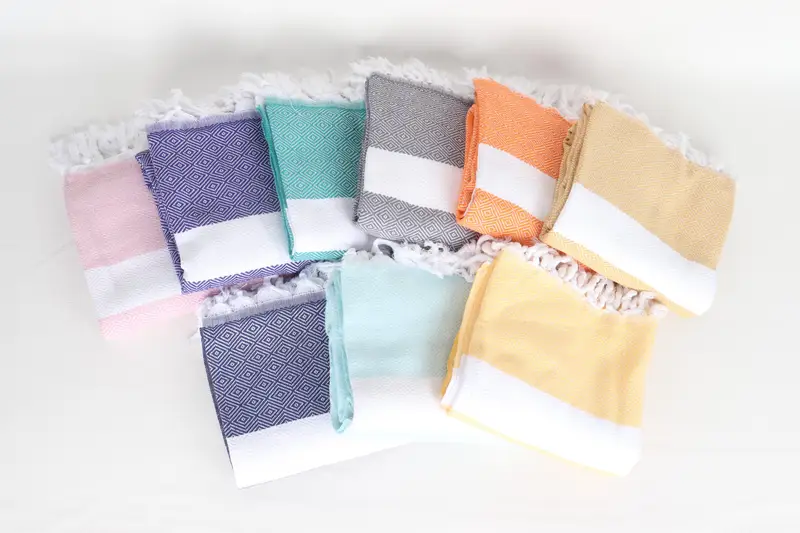Pool Towels, Bath towel, Best Beach Towel, House Warming Gift, 70x40 Cotton Diamond Towel, First Wedding Anniversary Gift, Personalized Beach Towel - 3