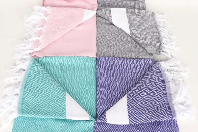 Pool Towels, Bath towel, Best Beach Towel, House Warming Gift, 70x40 Cotton Diamond Towel, First Wedding Anniversary Gift, Personalized Beach Towel - 5