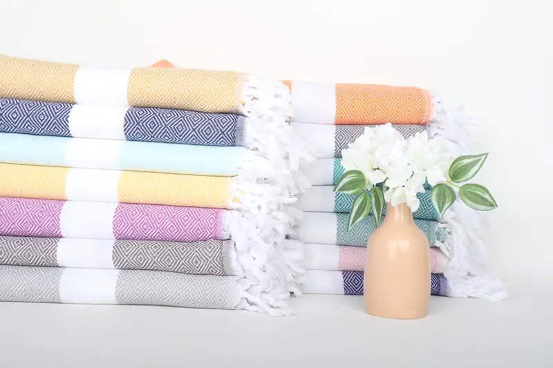 Pool Towels, Bath towel, Best Beach Towel, House Warming Gift, 70x40 Cotton Diamond Towel, First Wedding Anniversary Gift, Personalized Beach Towel - 2