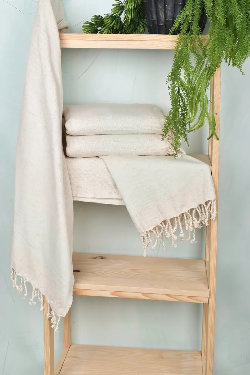 Monogram Turkish Towel, Wedding Gift For Bride, Lightweight Turkish towel, Scarf Towel, Monogram Beach Towel, 68x40 Linen Striped Towel - 6