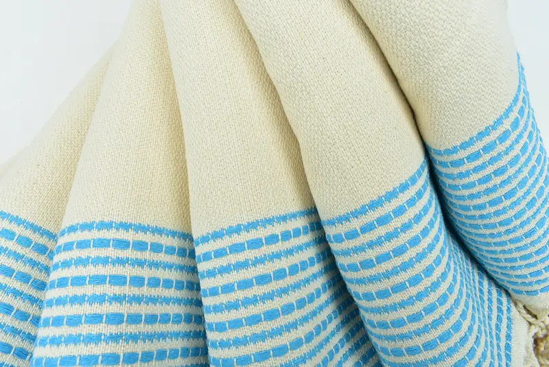 Custom Name Towel, 70x36 Cotton Striped Towel, Soft towel, Best Beach Towel, Welcome Wedding Gift, Cotton towel, Handmade Turkish hammam towel - 5