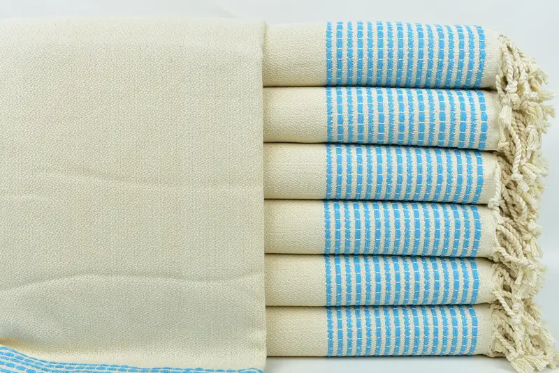 Custom Name Towel, 70x36 Cotton Striped Towel, Soft towel, Best Beach Towel, Welcome Wedding Gift, Cotton towel, Handmade Turkish hammam towel - 1