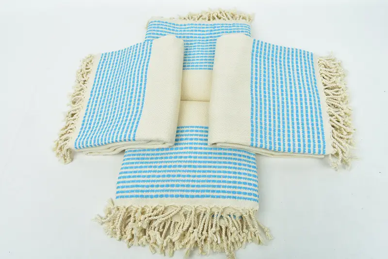 Custom Name Towel, 70x36 Cotton Striped Towel, Soft towel, Best Beach Towel, Welcome Wedding Gift, Cotton towel, Handmade Turkish hammam towel - 6