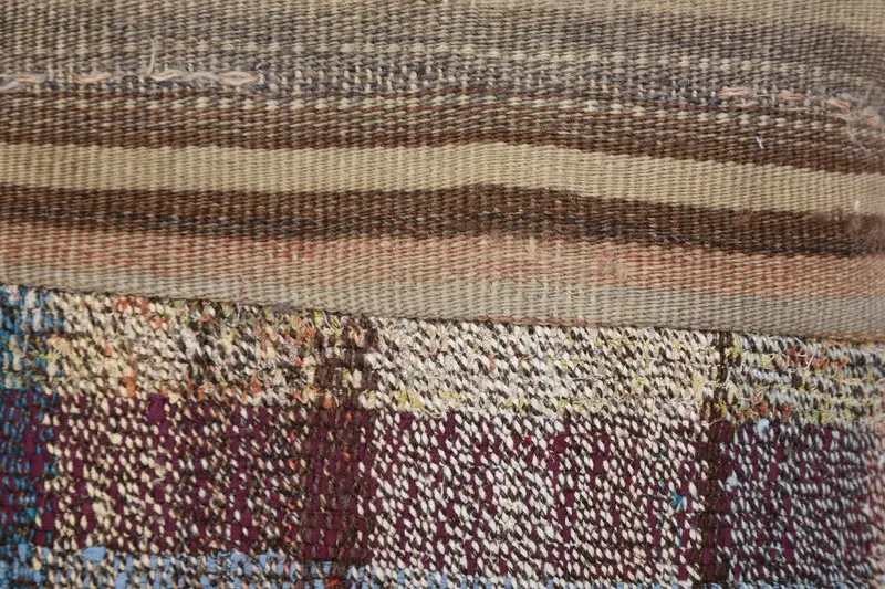 Handmade Rug Seat Pillow Case, Interior Designer Pillow, Vintage Kilim Throw Pillow, Pillow Case, 16x16 Brown Pillow Case, Handmade Kilim Cushion - 3
