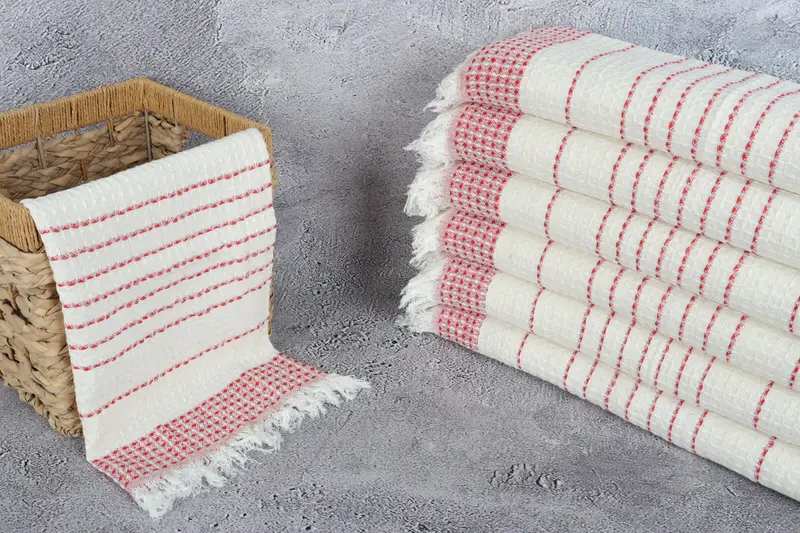 Turkish Towel Hand Towel, Monogram Hand Towel, Bridesmaid Gifts, 40x20 Cotton Waffle Towel, Bachelor Party Gifts, Bridal Shower Gift, Gifts For Him - 3