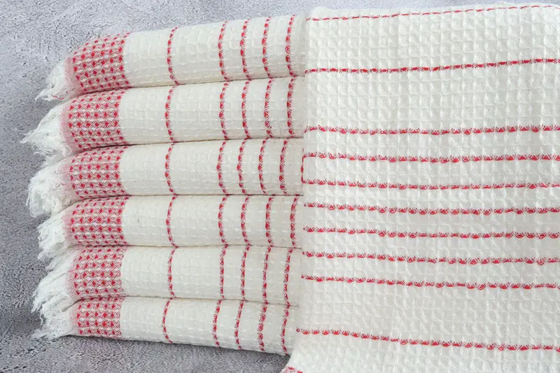 Turkish Towel Hand Towel, Monogram Hand Towel, Bridesmaid Gifts, 40x20 Cotton Waffle Towel, Bachelor Party Gifts, Bridal Shower Gift, Gifts For Him - 1
