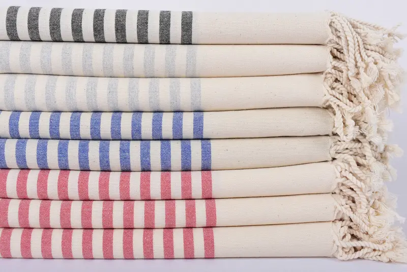 70x40 Cotton Striped Towel, Anniversary Gift For Her, Bachelorette Party Gift, Wedding Favors, Peshtemal Towel, Absorbent Turkish towel, Guest Towel - 3