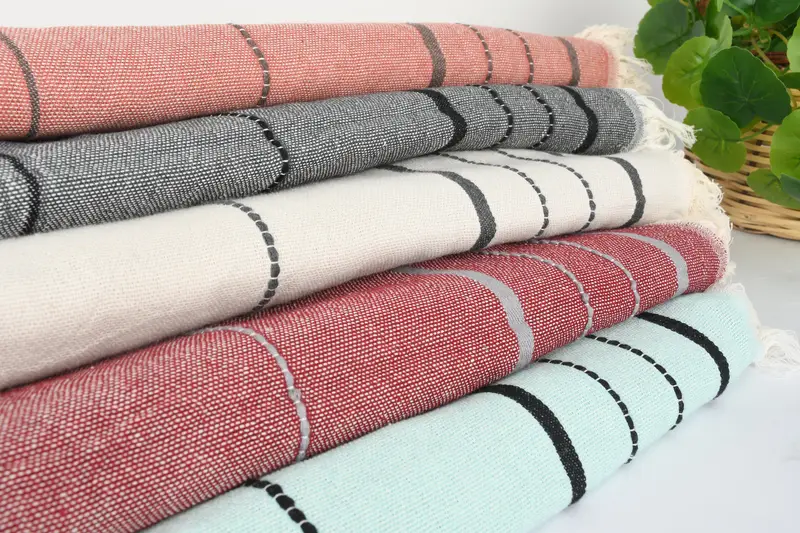 Travel towel, Personalized Wedding Gift For Couple, Girls Weekend Getaways Gifts, 70x40 Cotton Striped Towel, Turkish towel, Home Decor Gifts - 3
