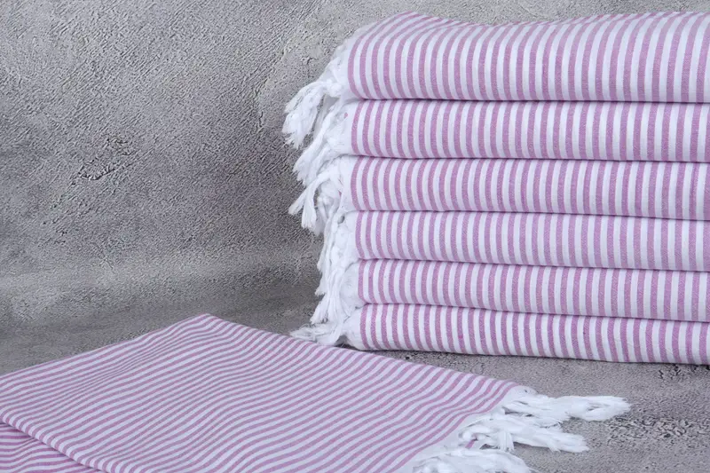 Home Decor Gifts, Beach Towel Gift, Bachelor Party Favors, Hammam Towel USA, 68x36 Cotton Striped Towel, Guest Towel, Custom Wedding Gift - 2