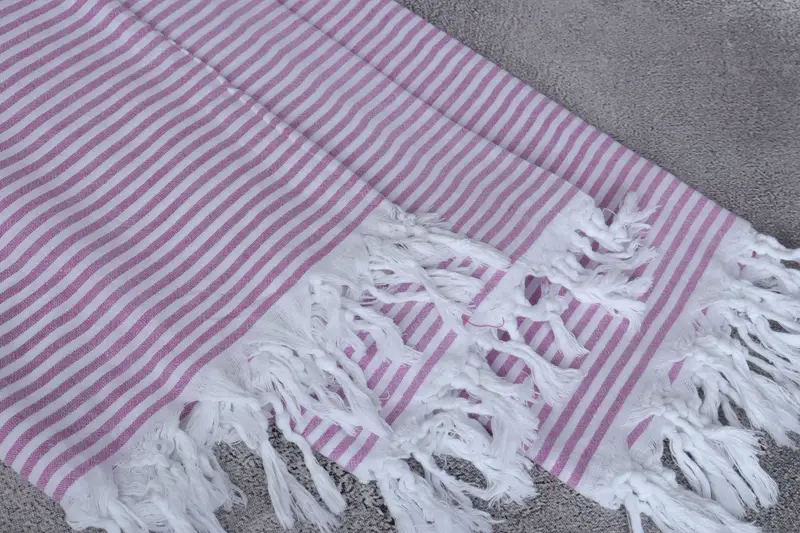 Home Decor Gifts, Beach Towel Gift, Bachelor Party Favors, Hammam Towel USA, 68x36 Cotton Striped Towel, Guest Towel, Custom Wedding Gift - 5