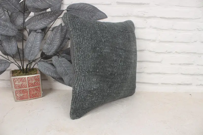 Gift Pillow, Pillow Cover, 14x14 Green Cushion, Home Decor Pillow, Sofa Bolster Cushion Cover, Pillow for Sofa, Bright Pillow Cover - 3