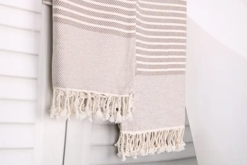 Gift Boxes Towel, 76x40 Cotton Striped Towel, Monogram Turkish Towel, Sand-resistant towel, Turkish Towel USA, Hammam Towel USA, Bulk Order Towel - 8