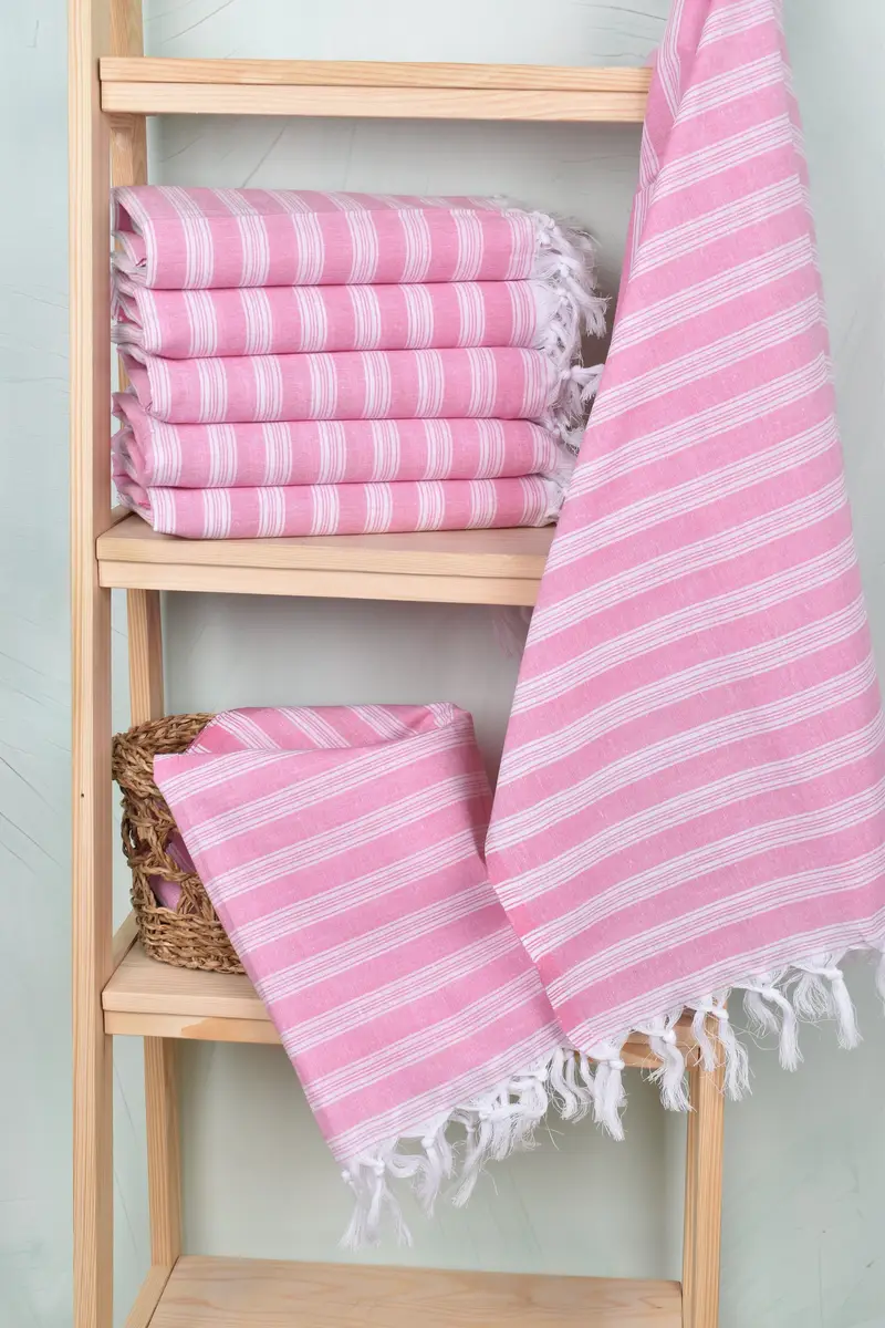 Sand-resistant towel, Personalized Beach Towel, Bachelorette Party Favor, Turkish hand towel, 70x40 Cotton Striped Towel, Beach Towel Bulk - 3