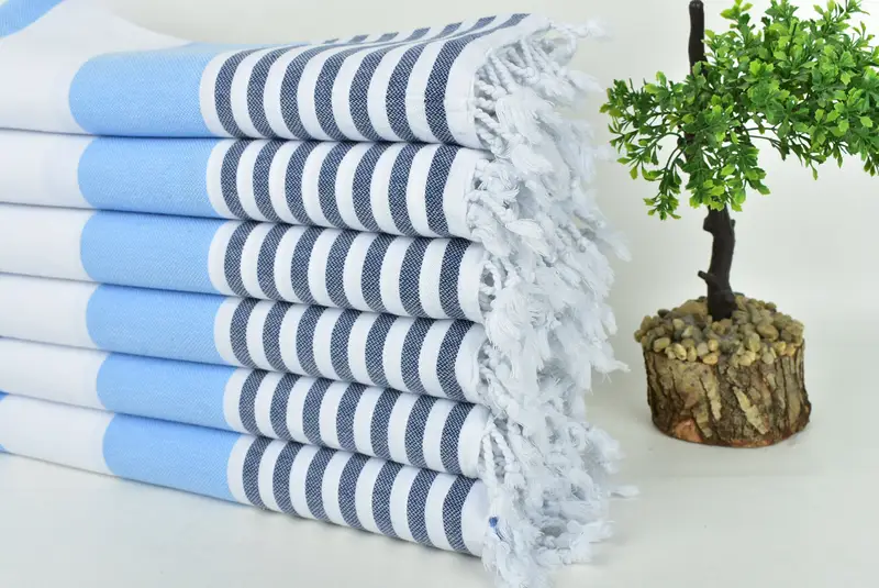 Lightweight towel, Cute Beach Towel, Gift For Boyfriend, Sand-free towel, Bath towel, Florida Bachelorette Party Favors, 70x40 Cotton Striped Towel - 3
