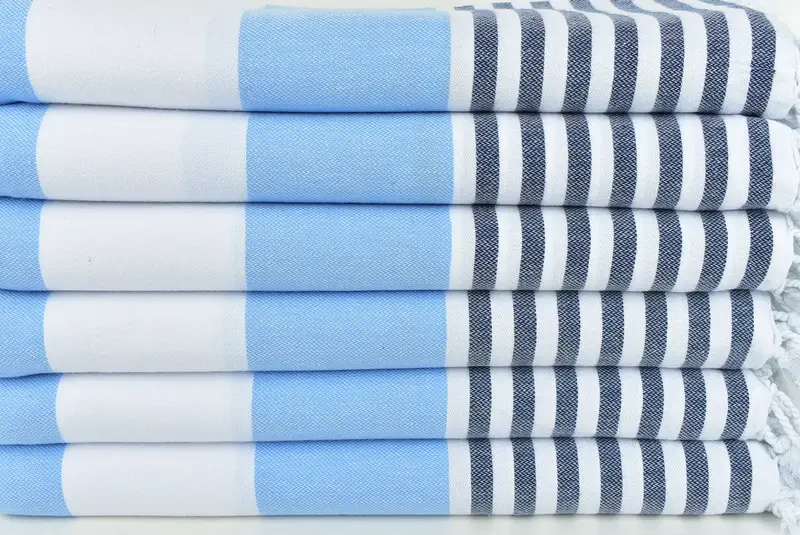 Lightweight towel, Cute Beach Towel, Gift For Boyfriend, Sand-free towel, Bath towel, Florida Bachelorette Party Favors, 70x40 Cotton Striped Towel - 2