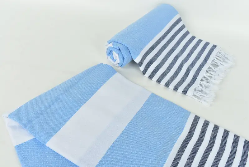 Lightweight towel, Cute Beach Towel, Gift For Boyfriend, Sand-free towel, Bath towel, Florida Bachelorette Party Favors, 70x40 Cotton Striped Towel - 7