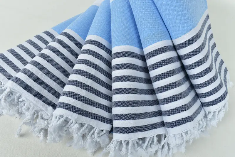 Lightweight towel, Cute Beach Towel, Gift For Boyfriend, Sand-free towel, Bath towel, Florida Bachelorette Party Favors, 70x40 Cotton Striped Towel - 4