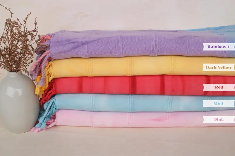 Family Gift, Personalized Gifts, 64x38 Cotton Striped Tie Dye Towel, Hammam towel, Arizona Bachelorette Party Favors, Bachelorette Party Decorations - 2