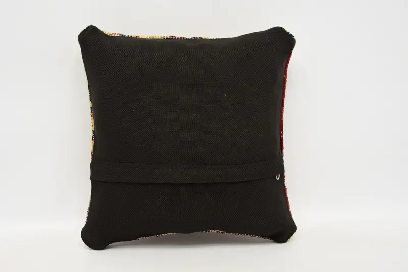 12x12 Red Pillow, Pillow for Couch, Throw Kilim Pillow, Nomadic Cushion Cover, Pillow Cover, Chair Cushion Cover, Antique Pillows - 6
