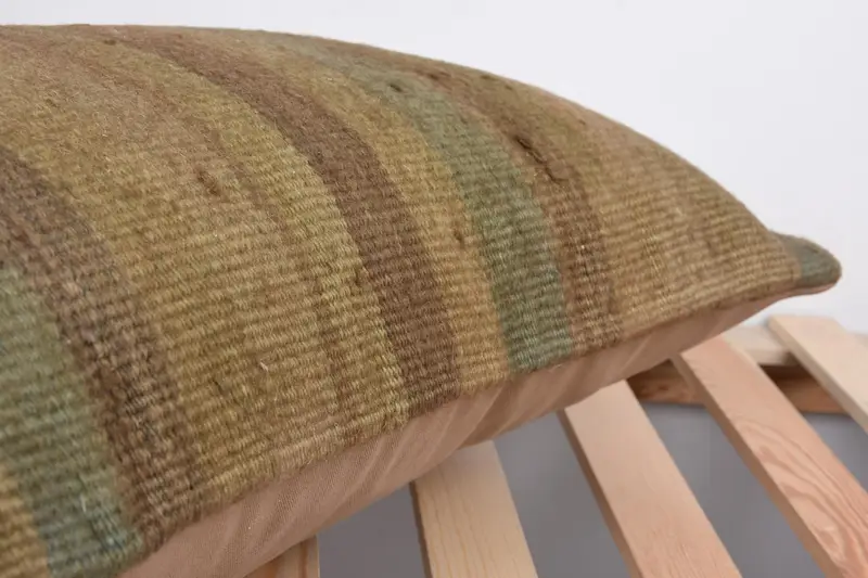 Pillow Cover, 16x24 Brown Cushion, Kilim Pillow, Wholesale Pillow Sham, Vintage Kilim Pillow, Authentic Pillow, Antique Pillows - 7