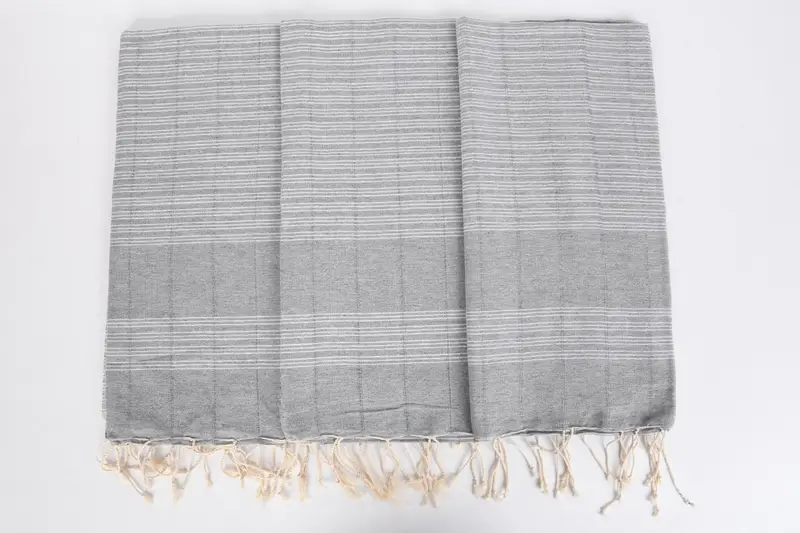 Eco-friendly Turkish towel for home and travel, Turkish Towel USA, Beach Towel Bulk, 70x40 Cotton Striped Towel, Thin towel, Bridal Shower Gifts - 7