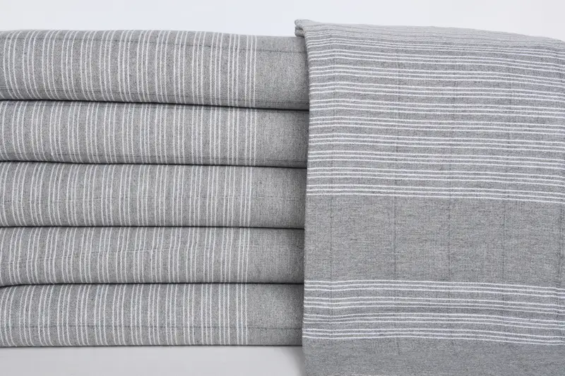 Eco-friendly Turkish towel for home and travel, Turkish Towel USA, Beach Towel Bulk, 70x40 Cotton Striped Towel, Thin towel, Bridal Shower Gifts - 1