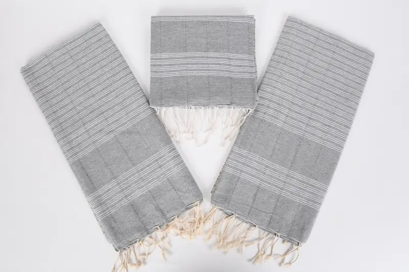 Eco-friendly Turkish towel for home and travel, Turkish Towel USA, Beach Towel Bulk, 70x40 Cotton Striped Towel, Thin towel, Bridal Shower Gifts - 6