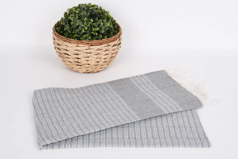 Eco-friendly Turkish towel for home and travel, Turkish Towel USA, Beach Towel Bulk, 70x40 Cotton Striped Towel, Thin towel, Bridal Shower Gifts - 4