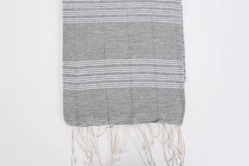 Eco-friendly Turkish towel for home and travel, Turkish Towel USA, Beach Towel Bulk, 70x40 Cotton Striped Towel, Thin towel, Bridal Shower Gifts - 3