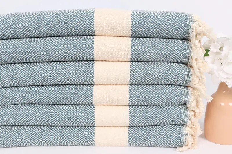 Kitchen Towel, Turkish Towel Monogram, Bridesmaid Gifts, Best Wedding Gift, Christmas Favors, 36x20 Cotton Diamond Towel, Turkish Hand Towel - 3