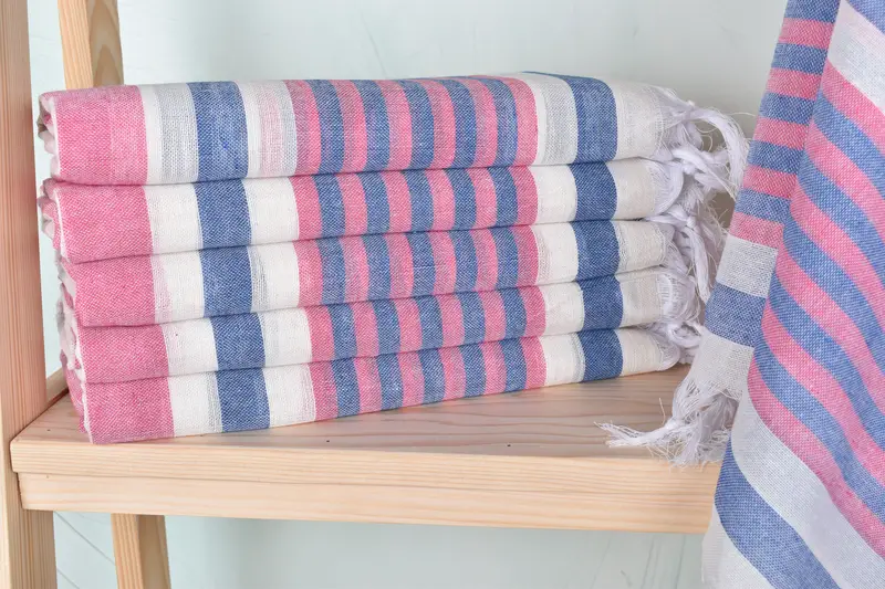 Sand-free peshtemal towel for the beach, Bachelor Gifts, 68x40 Cotton Striped Towel, Bridal Gifts, Gift For Her, Hammam Towel USA, Best Beach Towel - 1