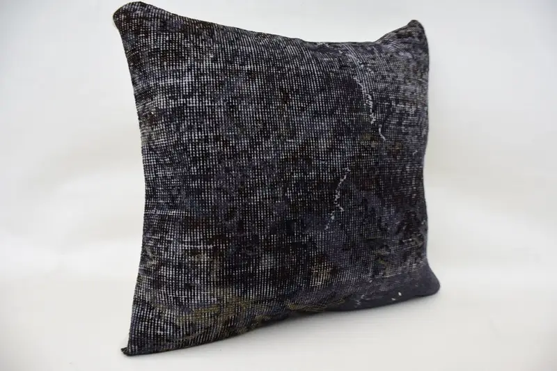 Pillow for Couch, Kilim Cushion Sham, 24x24 Blue Pillow Sham, Sofa Pillow Case, Comfy Throw Cushion Cover, Cushion Case, Antique Pillows - 2