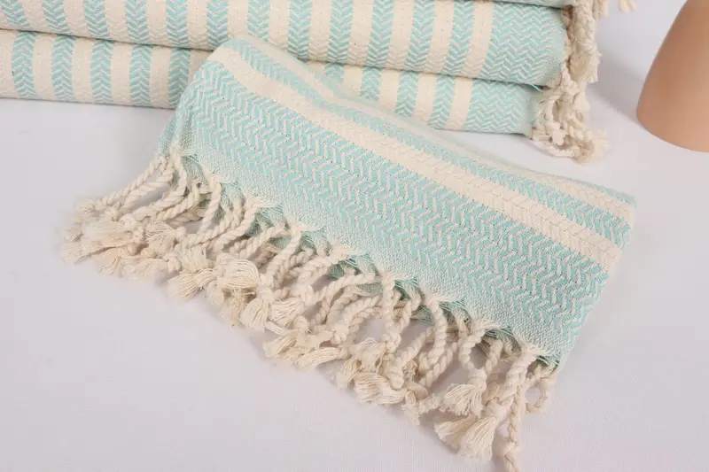 Wedding Gift, 40x18 Cotton Chevron Towel, Bachelor Bachelorette Party Favors, Organic Towel, Wedding Favors, Personalized Hand Towel, Gift For Her - 4