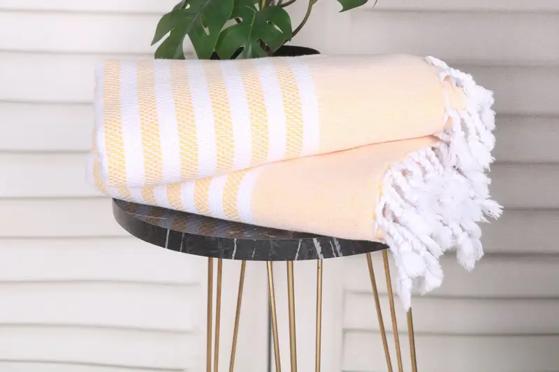 Turkish Beach Towel Bulk, Best Friend Gift, Holiday Towel, Custom Wedding Gift, Organic Turkish towel, Embroidery Towels, 68x40 Cotton Striped Towel - 3